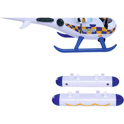 Sam a tűzoltó - Wallaby rendőrségi helikopter Rose figurával és dalmata kutyával