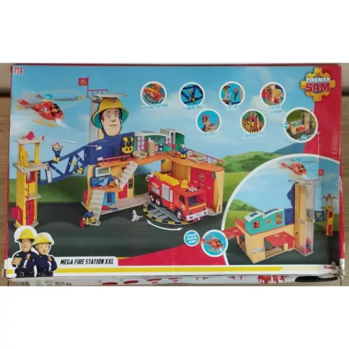Sam a tűzoltó - Mega XXL tűzoltó állomás Sam figurával (csomagolássérült)