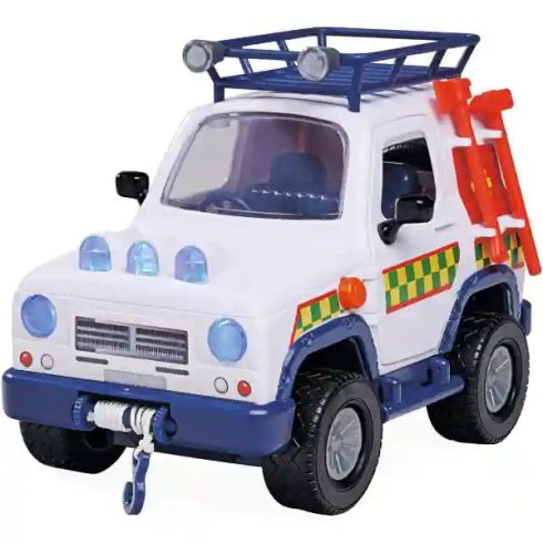 Sam a tűzoltó - Állatmentő terepjáró fénnyel, utánfutóval, állatokkal és Lizzie figurával