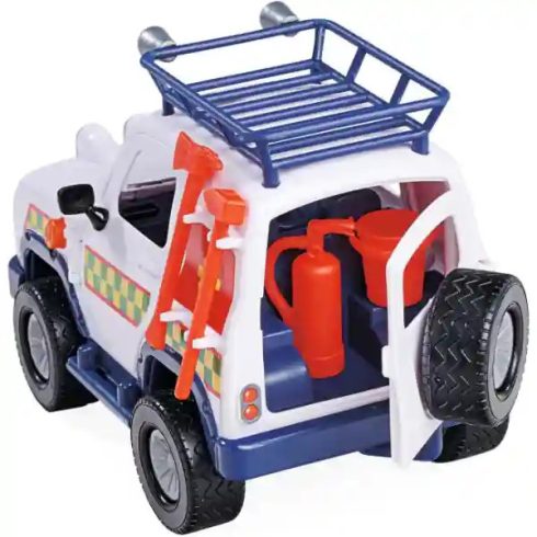 Sam a tűzoltó - Állatmentő terepjáró fénnyel, utánfutóval, állatokkal és Lizzie figurával