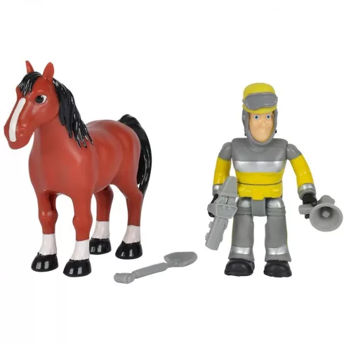 Simba Toys Sam, a tűzoltó - Állatmentő figuraszett - Sam és ló (109259746038)