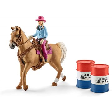 Schleich 41417 Hordóverseny cowgirllel