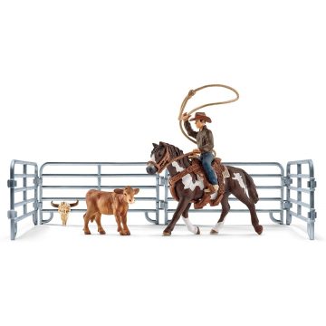 Schleich 41418 Lovas cowboy lasszóval
