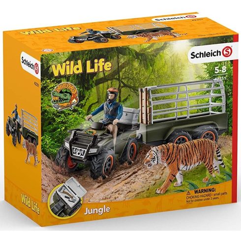 Schleich 42351 Quad utánfutóval és vadőrrel