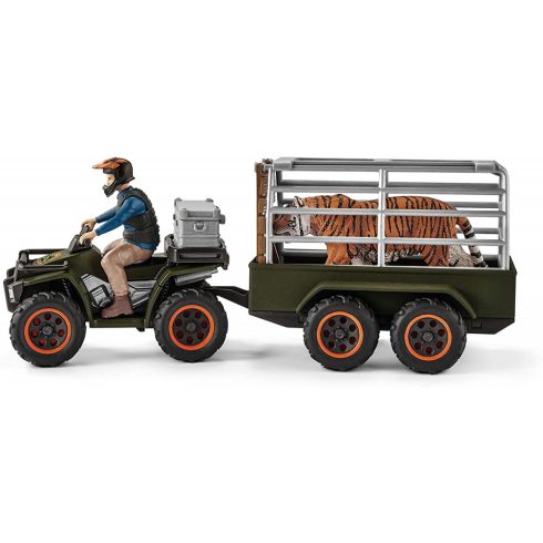 Schleich 42351 Quad utánfutóval és vadőrrel