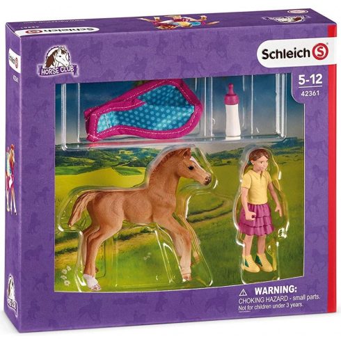 Schleich 42361 Angol telivér csikó kislánnyal