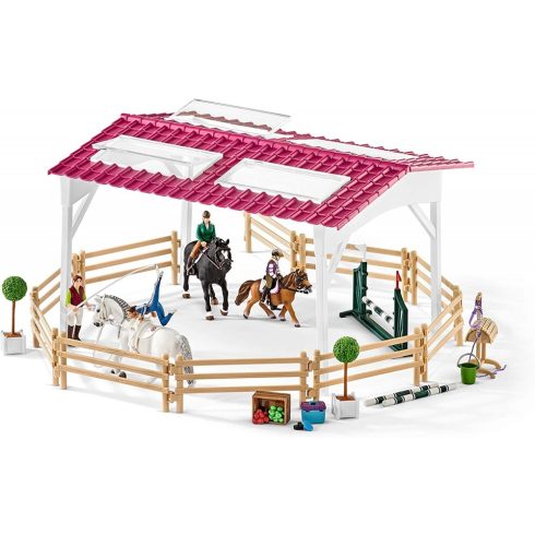 Schleich 42389 Lovasiskola lovakkal és lovasokkal (csomagolássérült)