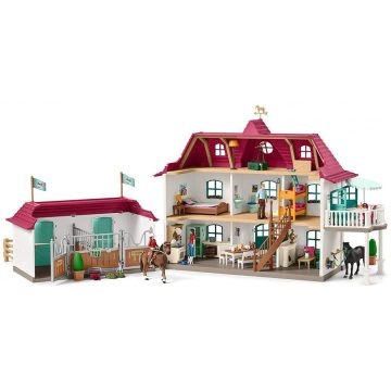 Schleich 42416 Lakóház istállóval és lovakkal