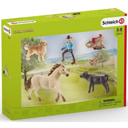 Schleich 42419 Western lovas állatokkal