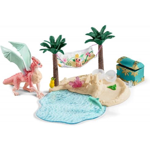 Schleich 42436 Sárkánysziget kincsekkel