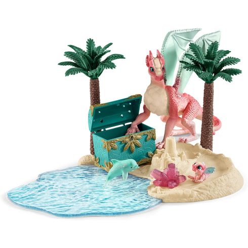 Schleich 42436 Sárkánysziget kincsekkel