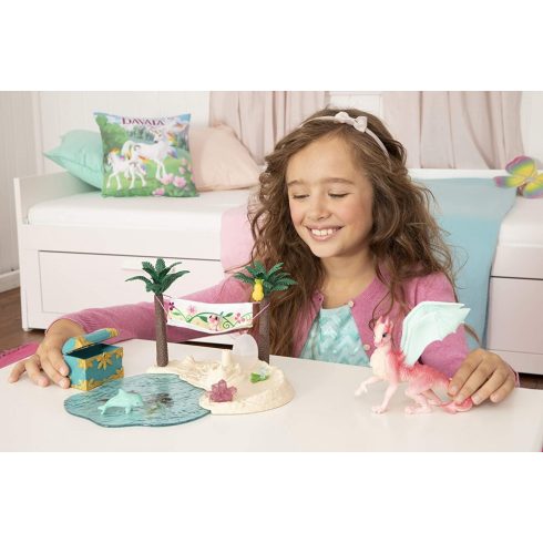 Schleich 42436 Sárkánysziget kincsekkel