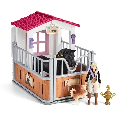 Schleich 42437 Istálló Torival és fríz lovával 