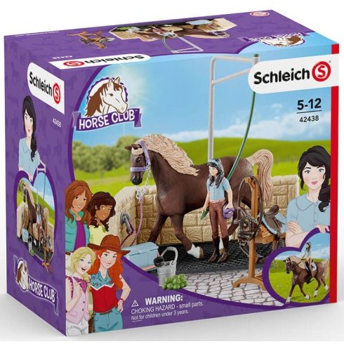 Schleich 42438 Lómosó hely Emilyvel és Luna lovával