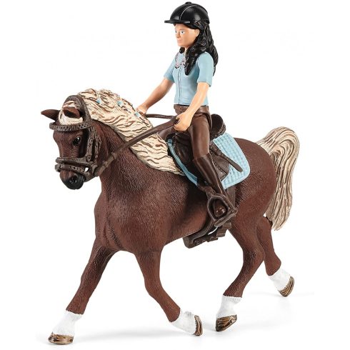 Schleich 42438 Lómosó hely Emilyvel és Luna lovával