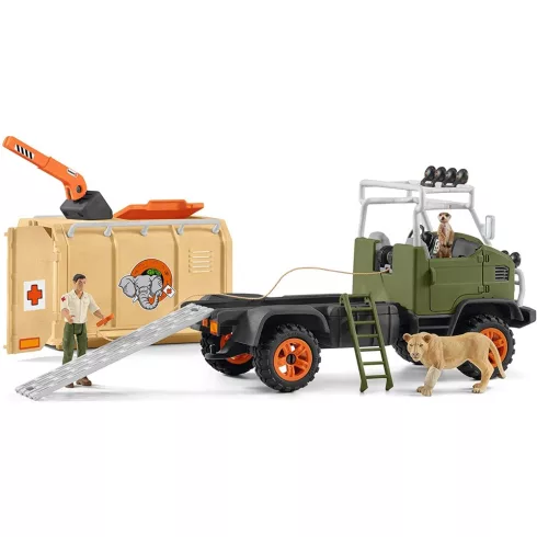 Schleich 42475 Állatmentő teherautó