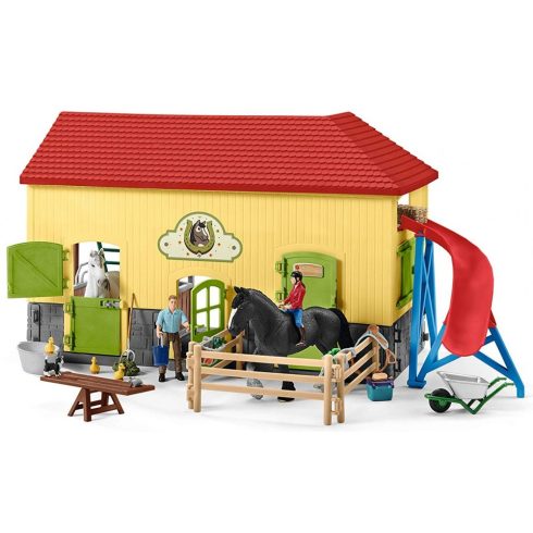 Schleich 42485 Lovarda Shire lovakkal (csomagolássérült)