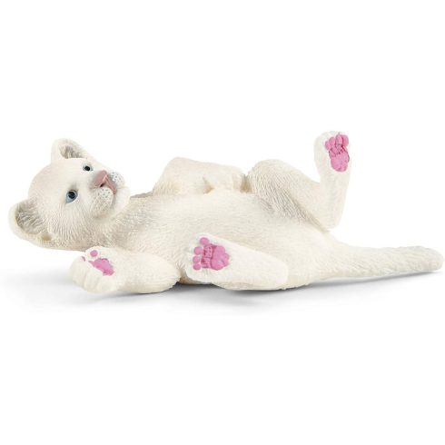 Schleich 42505 Nőstény fehér oroszlán kölykeivel