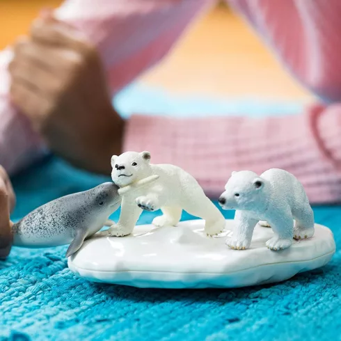 Schleich 42531 Jegesmedvebocsok a jégtáblán