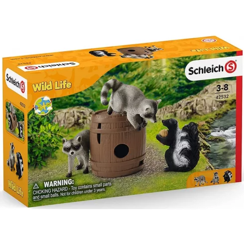 Schleich 42532 Mosómedvék és mókus játéka a dióval