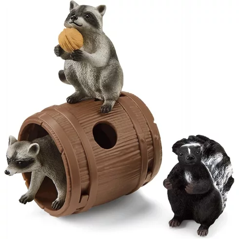 Schleich 42532 Mosómedvék és mókus játéka a dióval