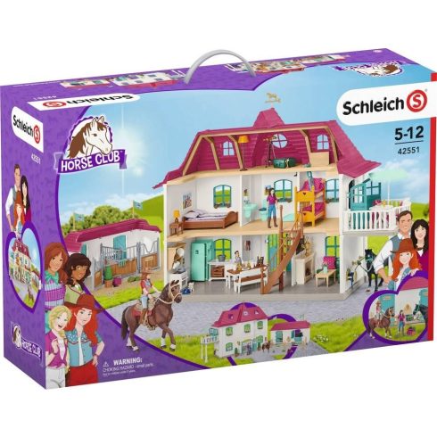 Schleich 42551 Lakóház istállóval és lovakkal (csomagolássérült)