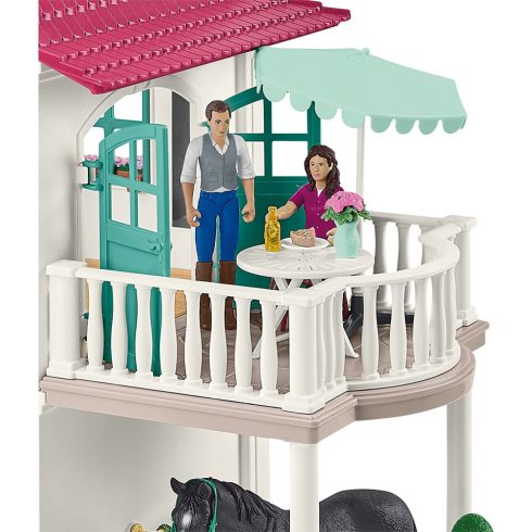 Schleich 42551 Lakóház istállóval és lovakkal (csomagolássérült)