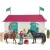 Schleich 42551 Lakóház istállóval és lovakkal