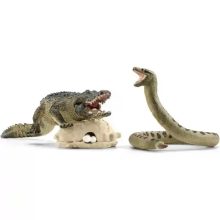 Schleich 42559 Anakonda és aligátor csatája