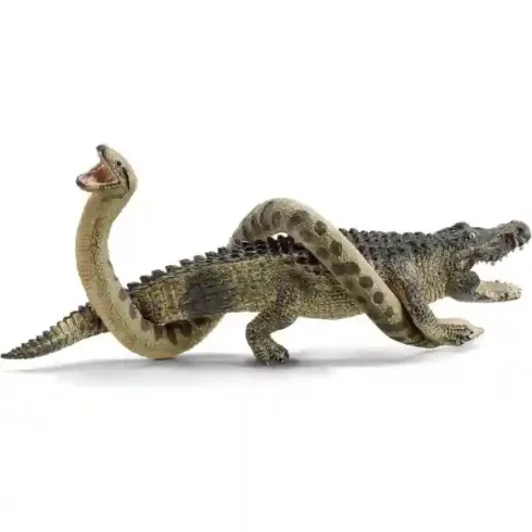 Schleich 42559 Anakonda és aligátor csatája