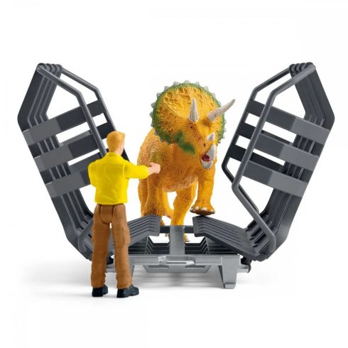 Schleich 42565 Dínómentő teherautó Triceratops dínóval