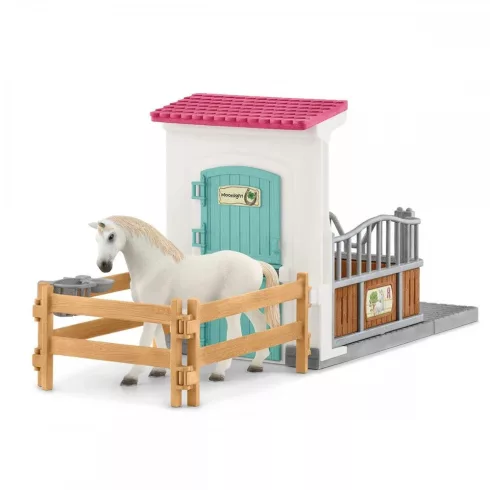 Schleich 42569 Istálló Angol telivér csődörrel