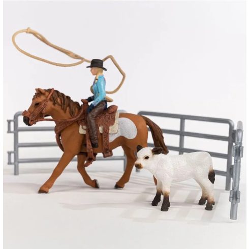 Schleich 42577 Lovas cowgirl lasszóval