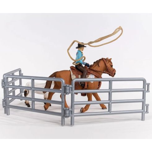 Schleich 42577 Lovas cowgirl lasszóval