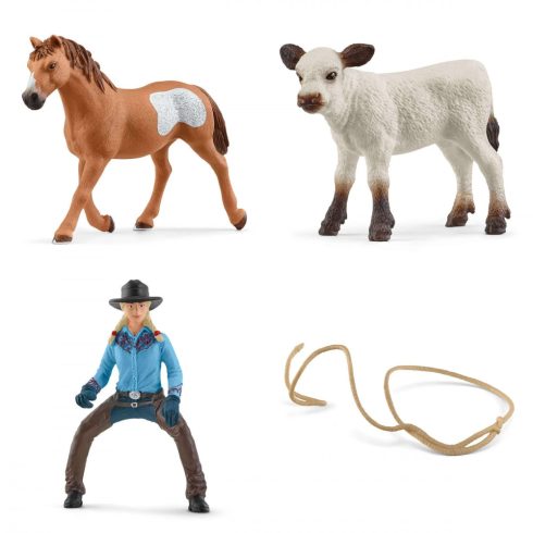 Schleich 42577 Lovas cowgirl lasszóval