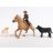 Schleich 42578 Western cowboy lovas állatokkal