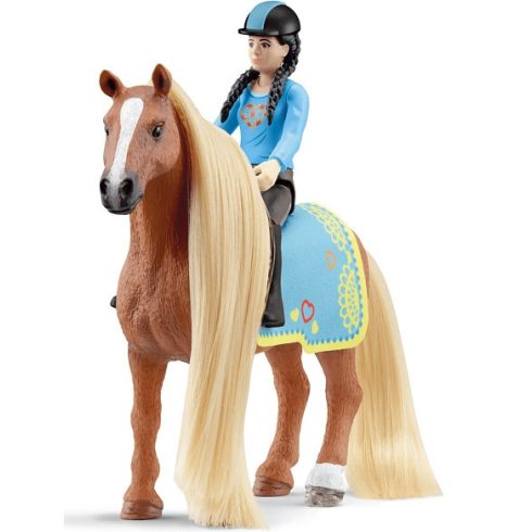 Schleich 42585 Kim és Criollo Definitivo lova fésülhető sörénnyel