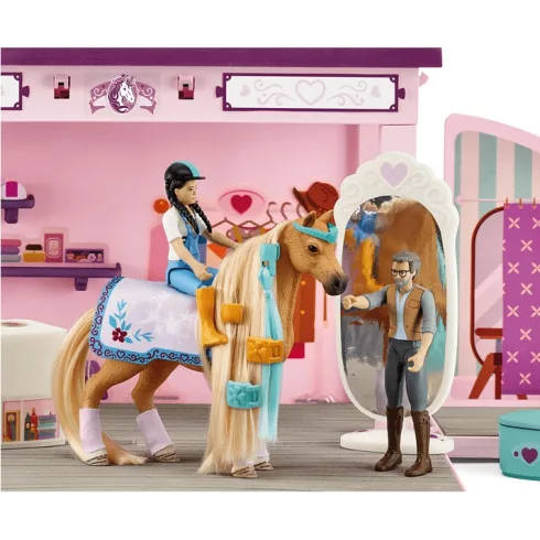Schleich 42587 Hordozható divat lovasbolt