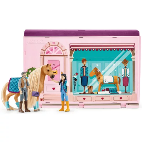 Schleich 42587 Hordozható divat lovasbolt