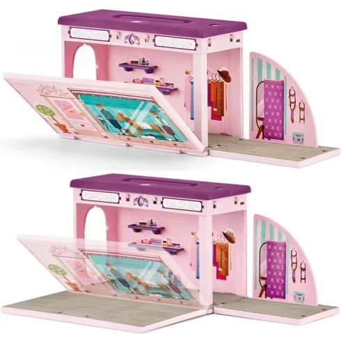 Schleich 42587 Hordozható divat lovasbolt