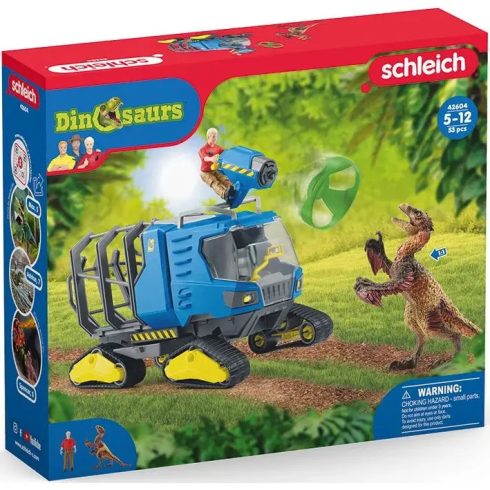 Schleich 42604 Dínó elfogó teherautó raptorral