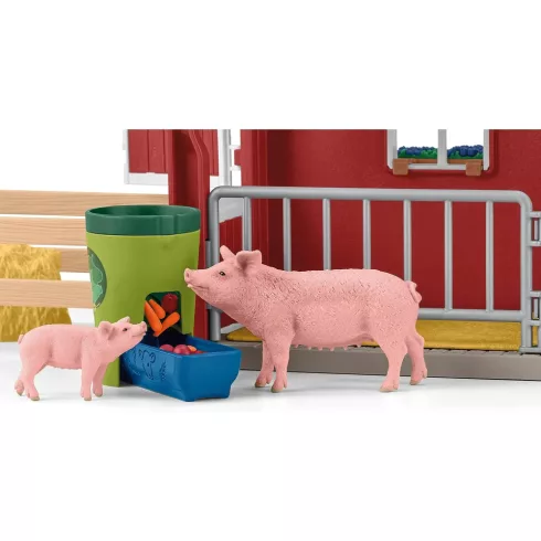 Schleich 42606 Farm istállóval és állatokkal