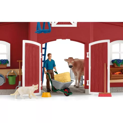 Schleich 42606 Farm istállóval és állatokkal