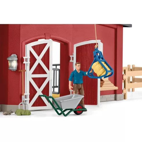 Schleich 42606 Farm istállóval és állatokkal
