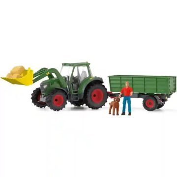 Schleich 42608 Traktor pótkocsival (csomagolássérült)