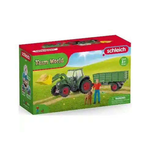 Schleich 42608 Traktor pótkocsival