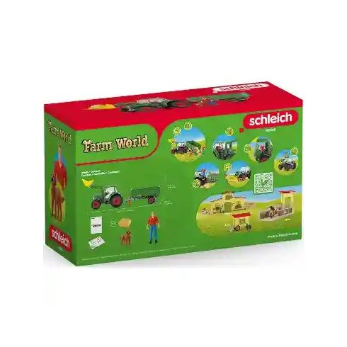 Schleich 42608 Traktor pótkocsival