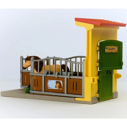 Schleich 42609 Istálló izlandi pónival