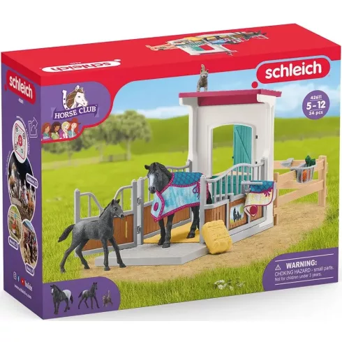 Schleich 42611 Istálló Appaloosa kancával és csikóval