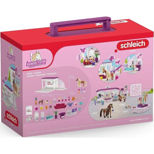 Schleich 42614 Hordozható szépségszalon fésülhető lóval
